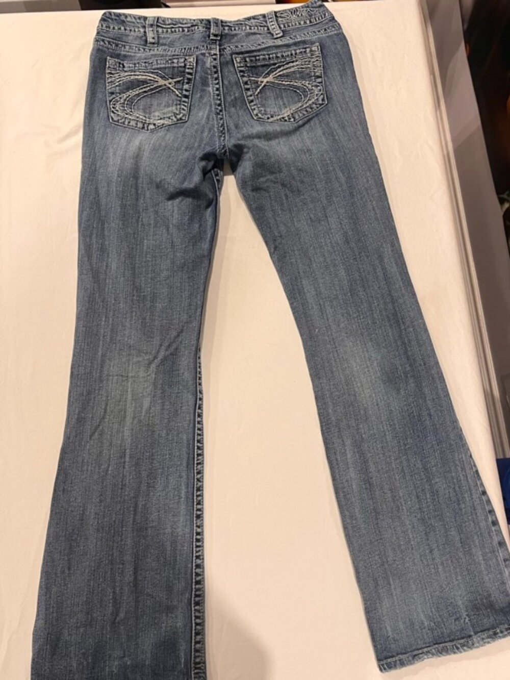 Silver Jeans Co. Suki Mid Rise Bootcut Jeans Womens 31x34 Thick Stitch Medium